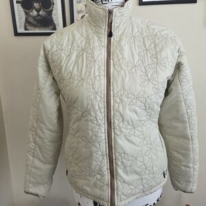 Timberland Women's Light Beige Quilted Puffer Jacket